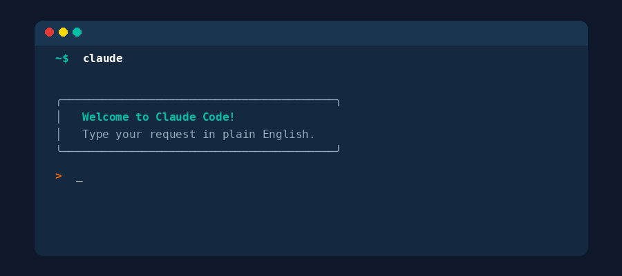 Opening Claude Code in the terminal